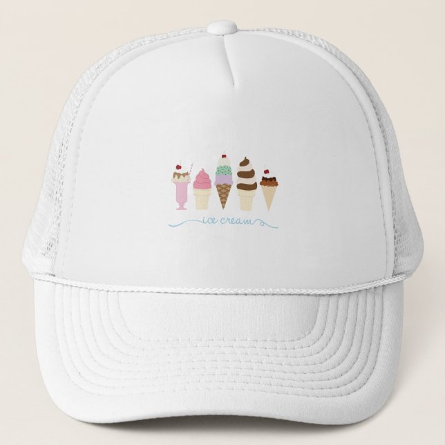 Ice Cream Trucker Hat (Front)
