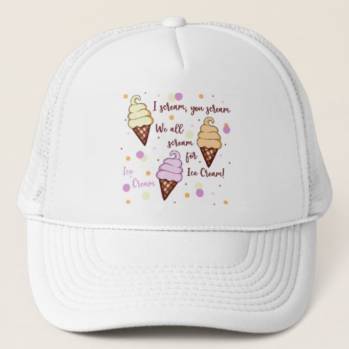 Ice Cream Trucker Hat