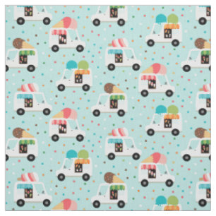 Ice Cream Trucks Sprinkles Girls Pretty Fabric