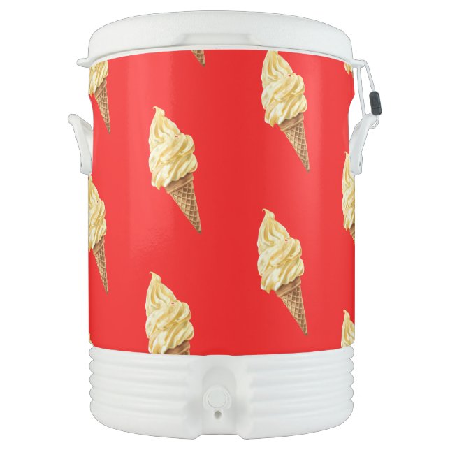 Ice-cream Vivid red Beverage Cooler (Front)