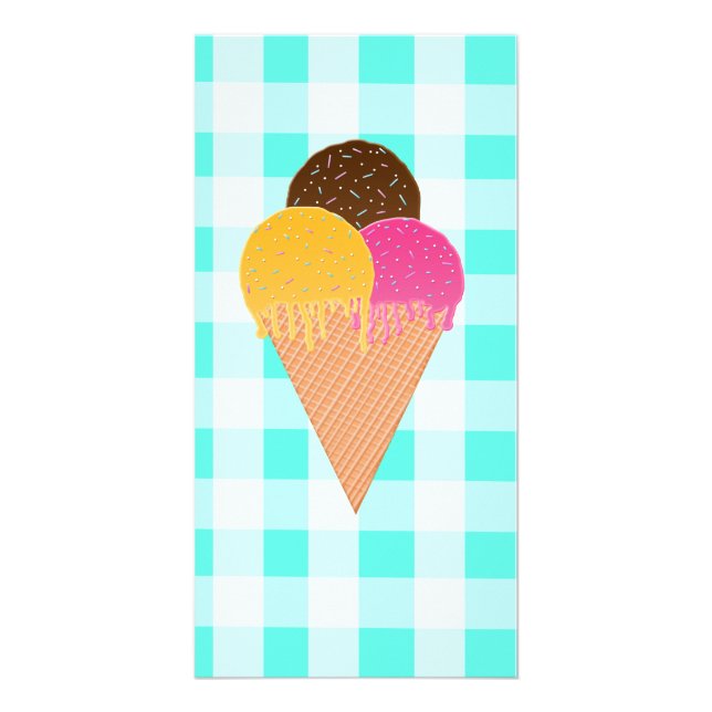 ice-cream waffle cone card (Front)