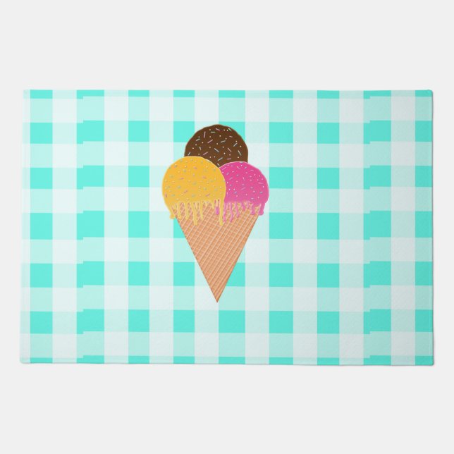 ice-cream waffle cone doormat (Front)