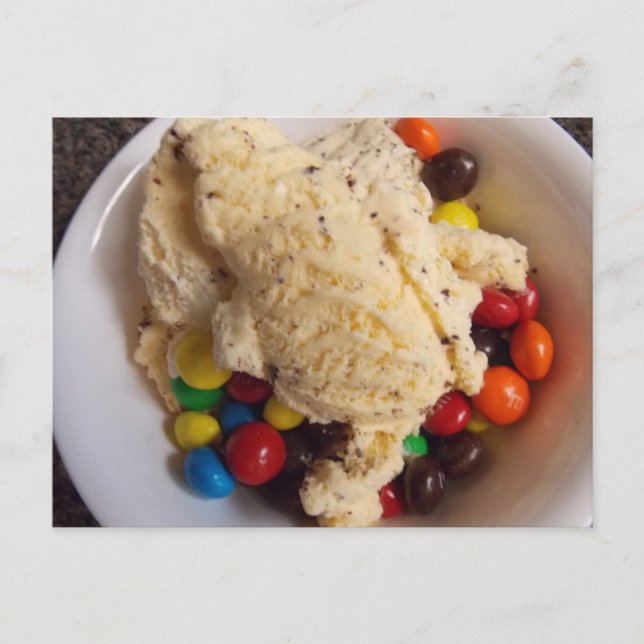 ice cream with candies postcard (Front)