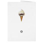 Ice Cream with Mustaches Cards (Back)