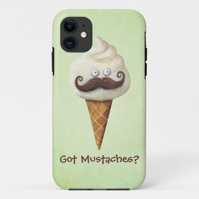 Ice Cream with Mustaches Case-Mate iPhone Case (Back)