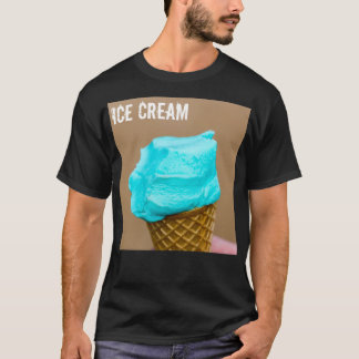 Ice cream with waffle macro T-Shirt
