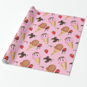 ice cream wrapping paper
