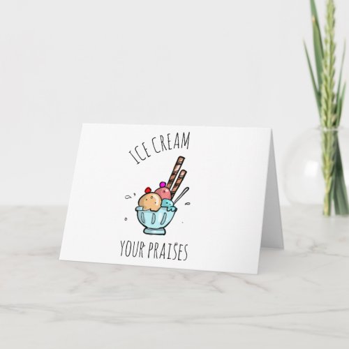 ICE CREAM your chairs Card