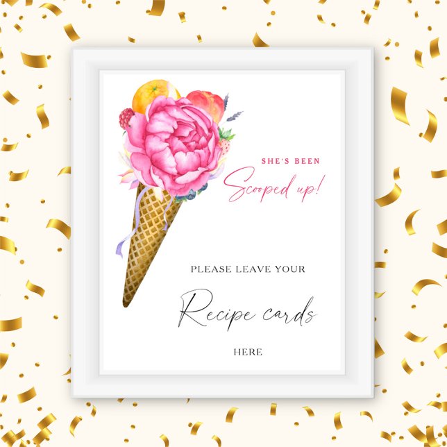 Ice cream - Your recipe card here Poster (Creator Uploaded)
