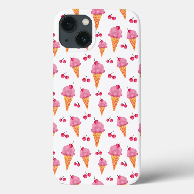 Ice creams & cherries Case-Mate iPhone case (Back)
