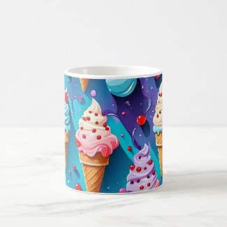Ice Creams Colorful Art 