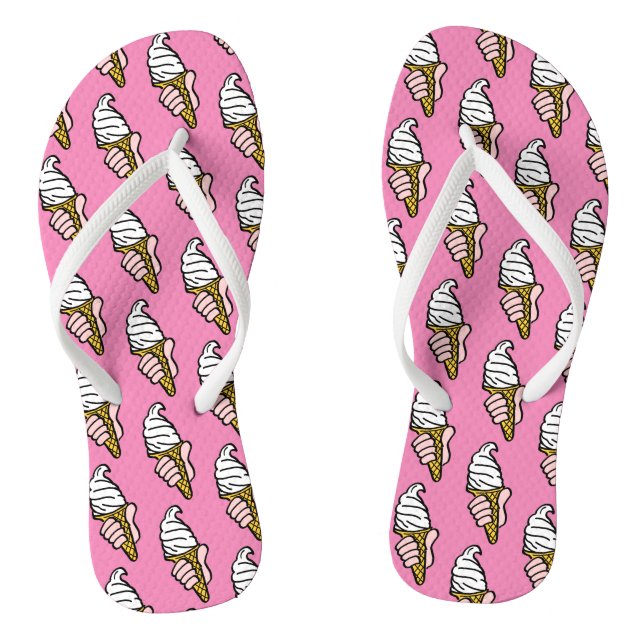 Ice Creams on a Pair of Flip Flops (Footbed)