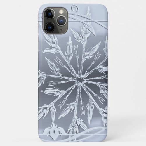 Ice crystal snowflake iPhone case