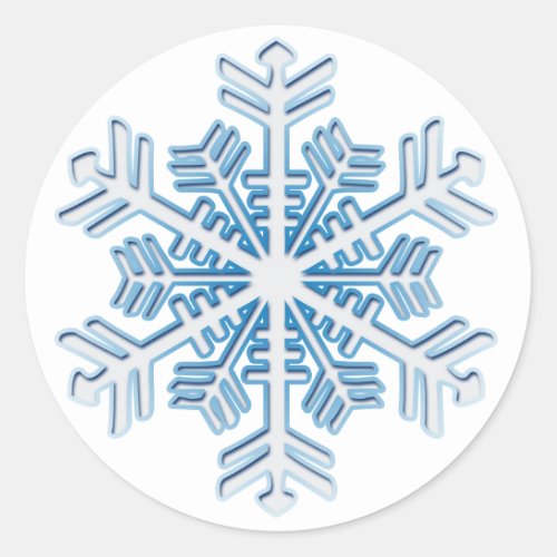 Ice Crystal Snowflake Sticker