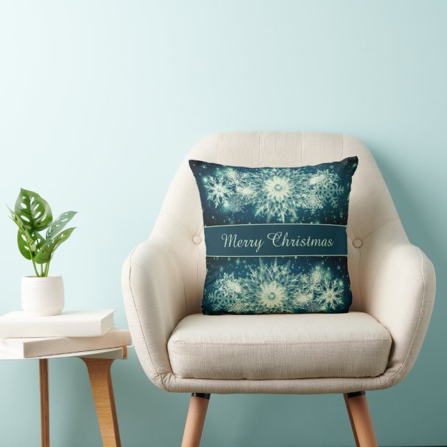 Ice Crystals Throw Pillow (Chair)