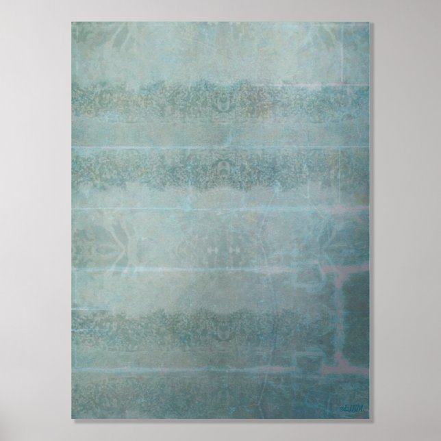 Ice Crystals V Silver Foil Print (Front)