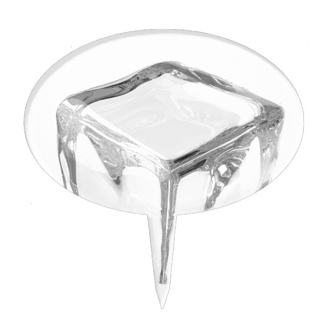 Ice cube cake topper (Front)
