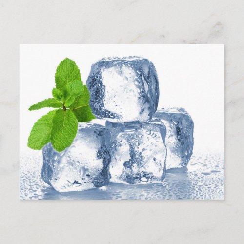 Ice cube cool yourself postcard