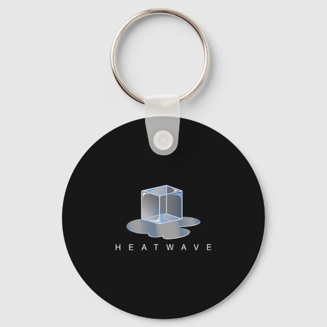 Ice cube heatwave - graphic premium tri-blend  keychain (Front)