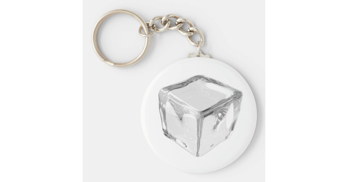 Ice cube keychain Zazzle