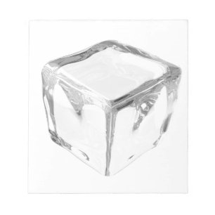 Ice cube notepad