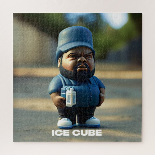 ICE CUBE Portrait Fun Art  Photo Jigsaw Puzzle