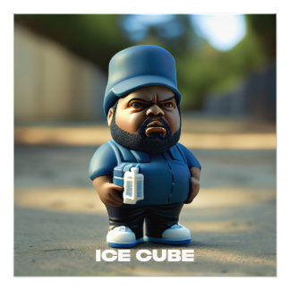 ICE CUBE Portrait Fun Art Photo Print