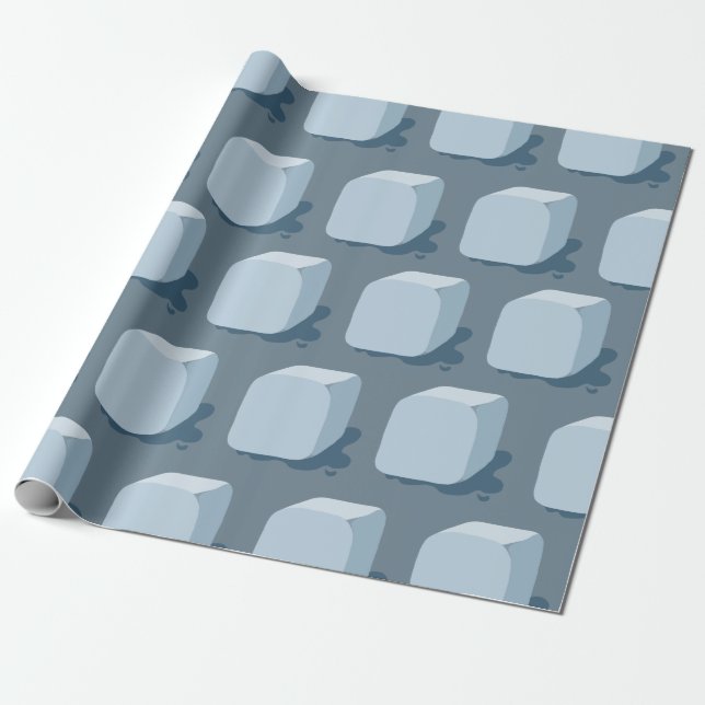 Ice Cube Wrapping Paper (Unrolled)