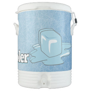 Ice Cubes Design 10-Gallon Cooler
