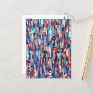 Ice Dance Abstract Postcard