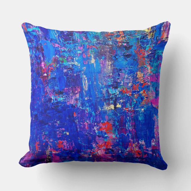 Ice Dance Throw Pillow (Front)