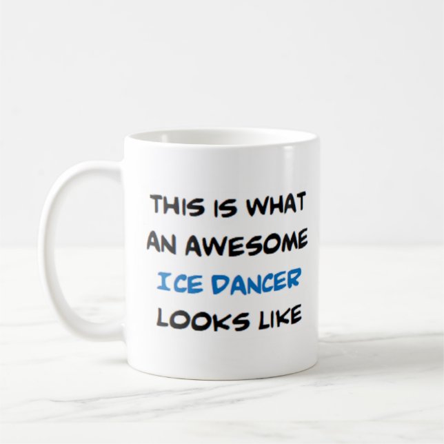 ice dancer awesome coffee mug (Left)