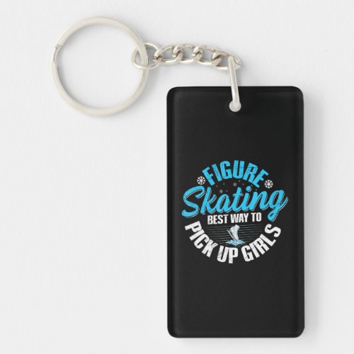 Ice dancing figure skating Quote for a Figure Keychain