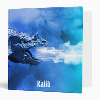 Ice Dragon  3 Ring Binder