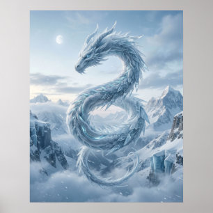 Ice Dragon Peaks Poster