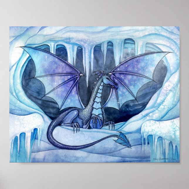 Ice Dragon Poster by Molly Harrison (Front)