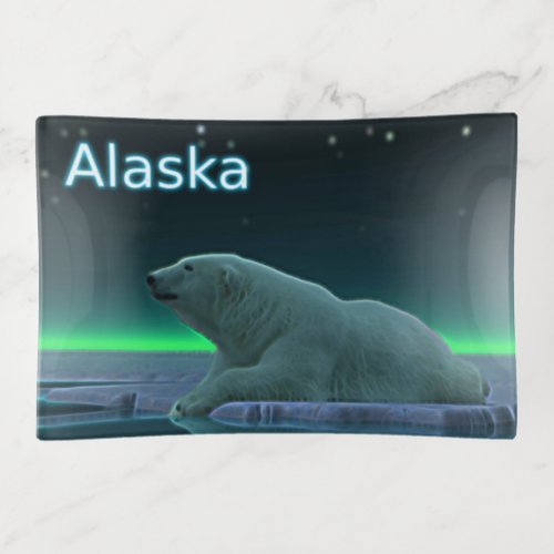 Ice Edge Polar Bear _ Alaska Trinket Tray