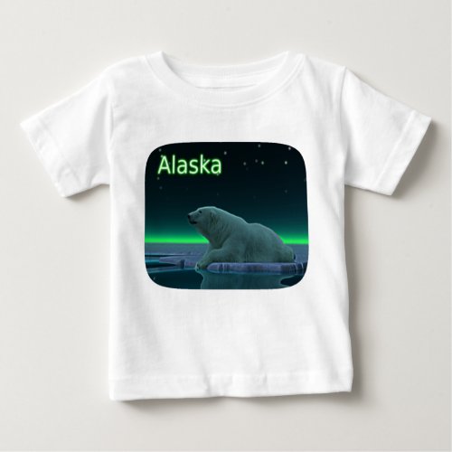 Ice Edge Polar Bear Baby T_Shirt