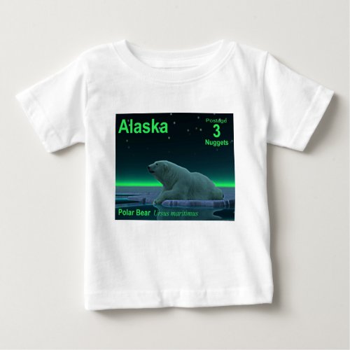 Ice Edge Polar Bear Baby T_Shirt