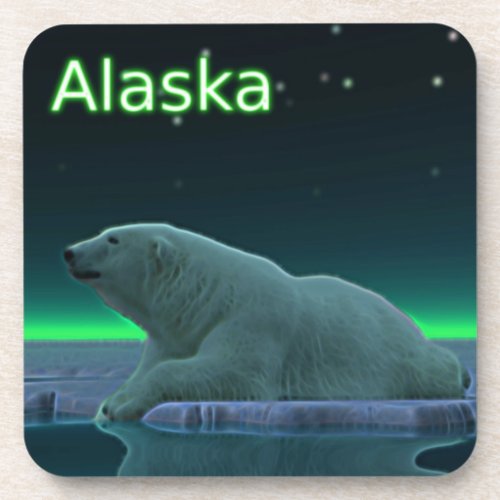 Ice Edge Polar Bear Beverage Coaster