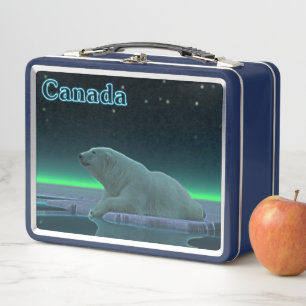 Ice Edge Polar Bear - Canada Metal Lunch Box