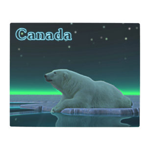 Ice Edge Polar Bear - Canada Metal Print
