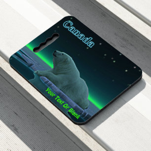 Ice Edge Polar Bear - Canada Seat Cushion