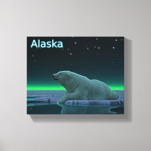 Ice Edge Polar Bear Canvas Print