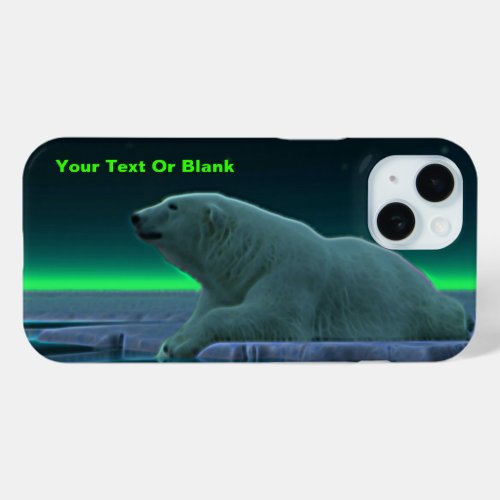 Ice Edge Polar Bear iPhone 15 Case