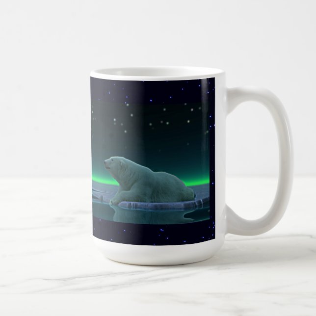 Ice Edge Polar Bear Coffee Mug (Right)