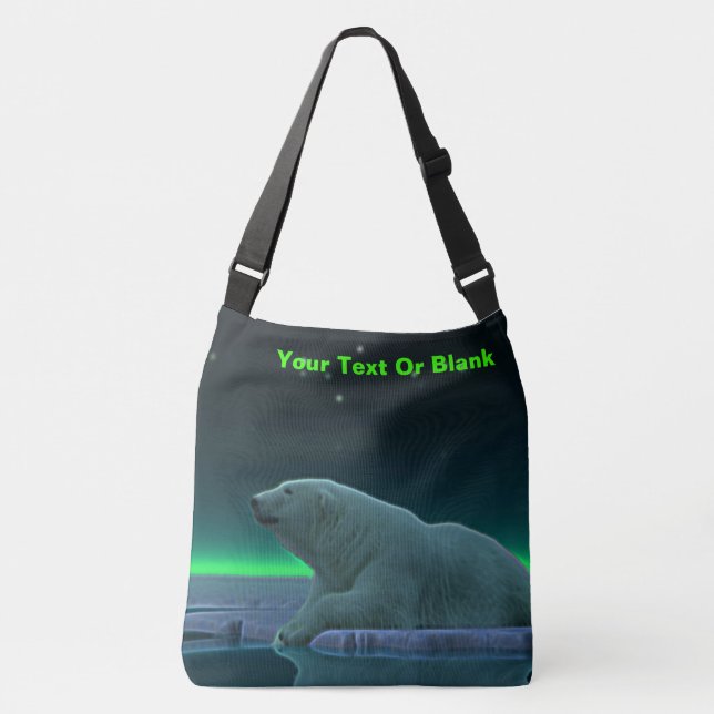 Ice Edge Polar Bear Crossbody Bag (Front)