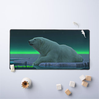 Ice Edge Polar Bear Desk Mat