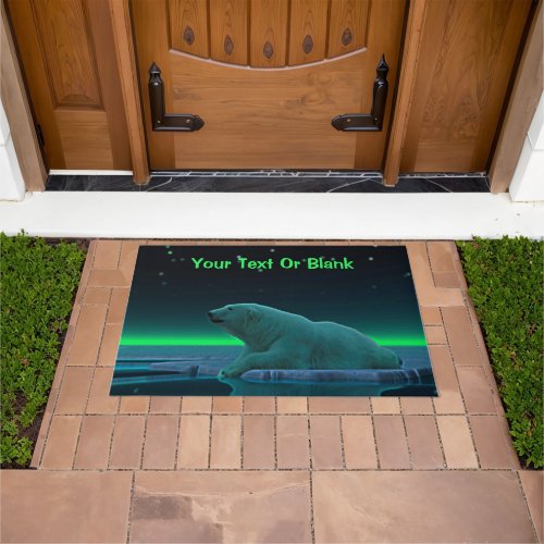 Ice Edge Polar Bear Doormat