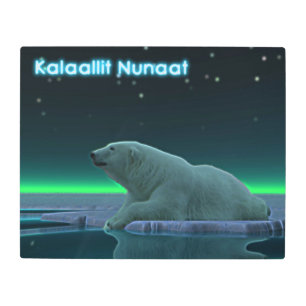 Ice Edge Polar Bear - Greenland Metal Print